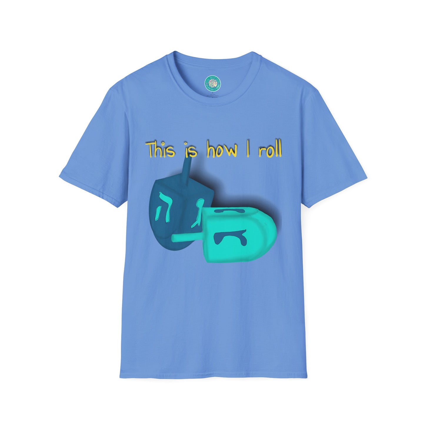 Funny Dreidel Unisex T-Shirt 'How I Roll' Hanukkah Tee