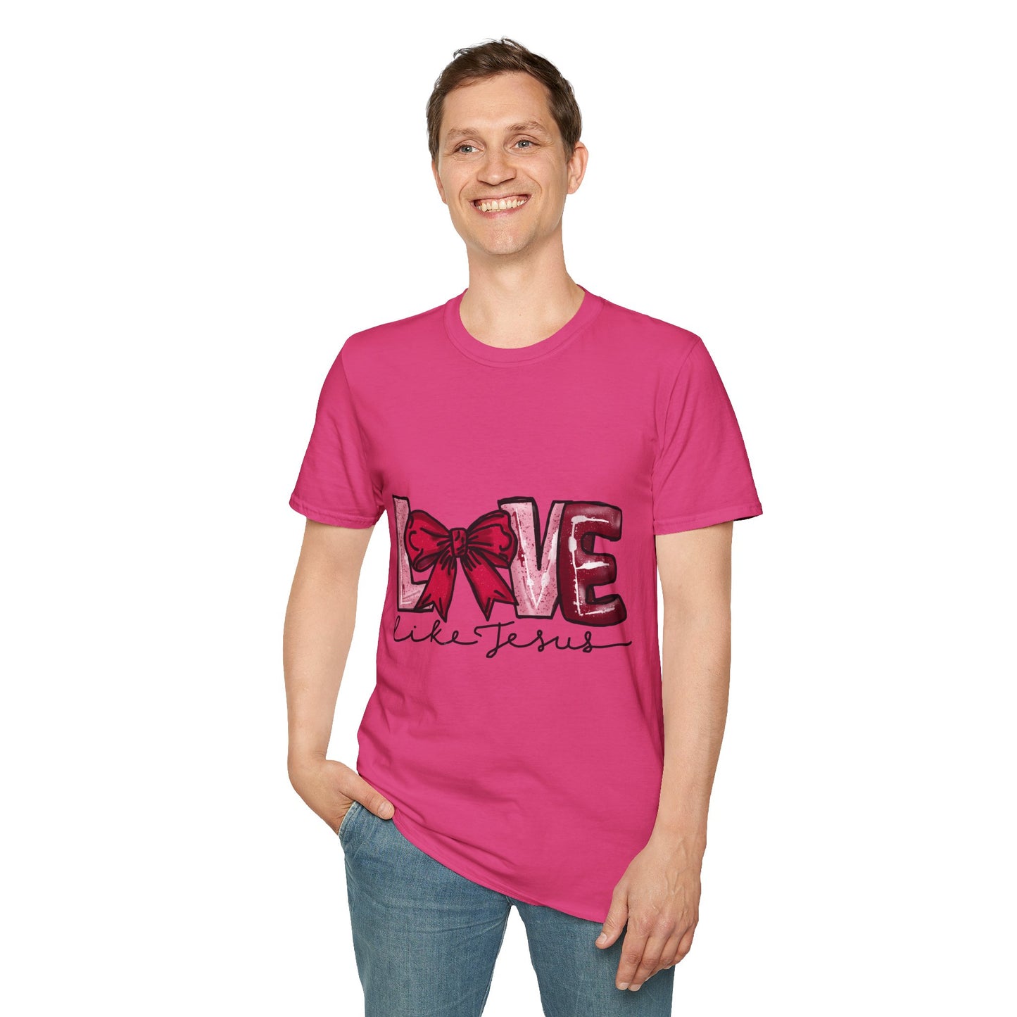 Valentine’s Day Love like Jesus Unisex Softstyle T-Shirt