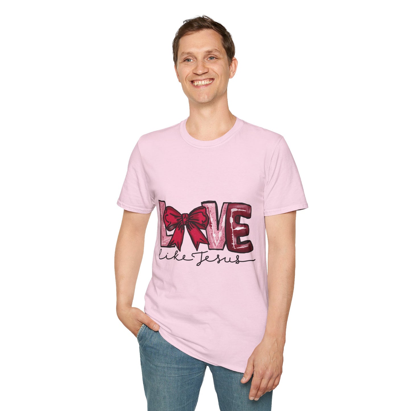 Valentine’s Day Love like Jesus Unisex Softstyle T-Shirt