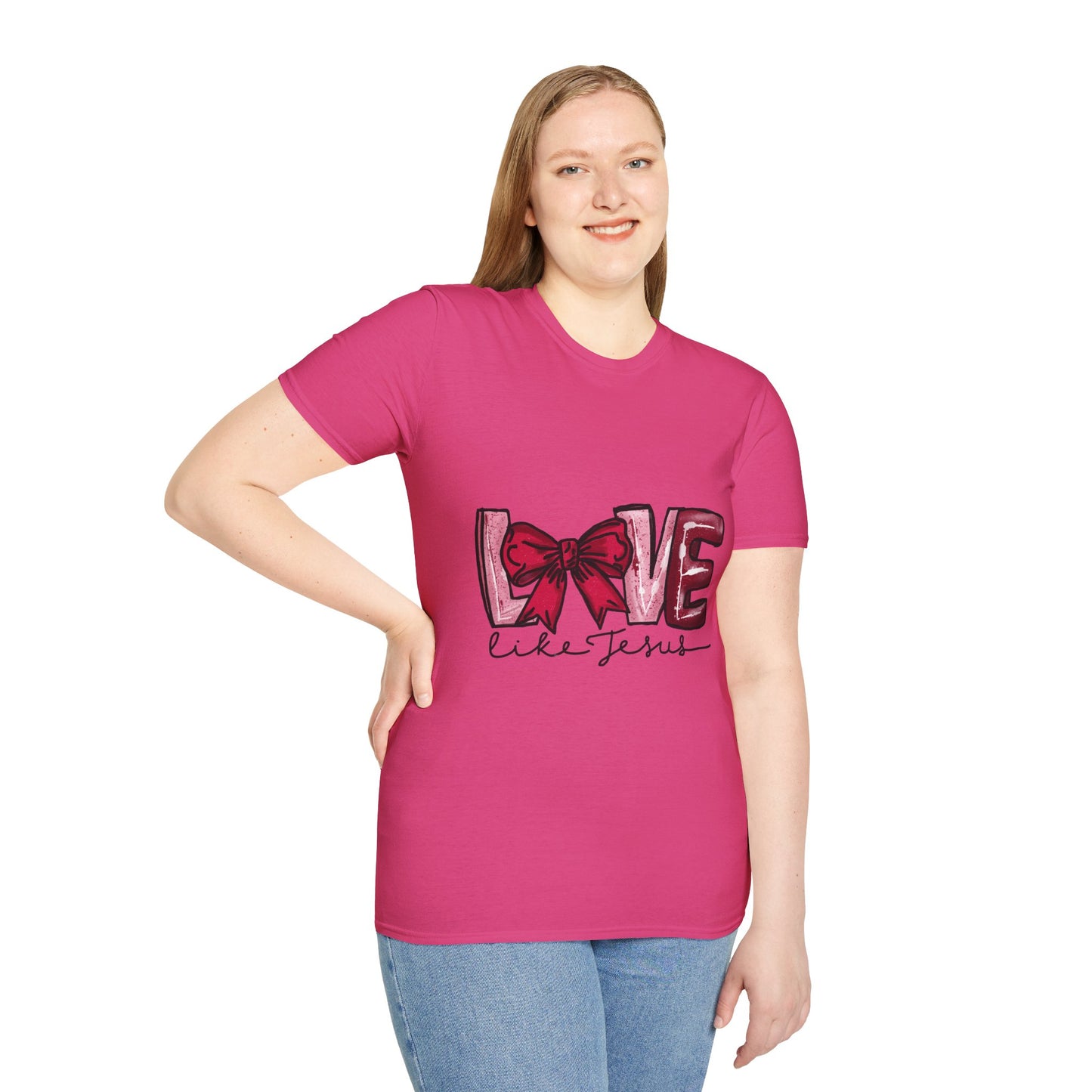 Valentine’s Day Love like Jesus Unisex Softstyle T-Shirt