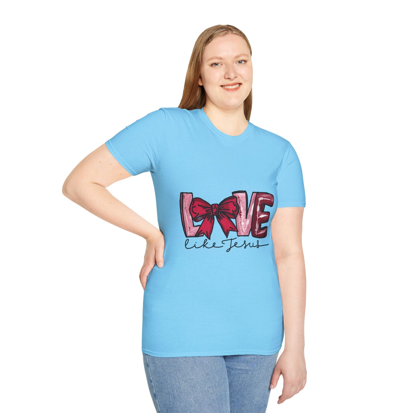 Valentine’s Day Love like Jesus Unisex Softstyle T-Shirt