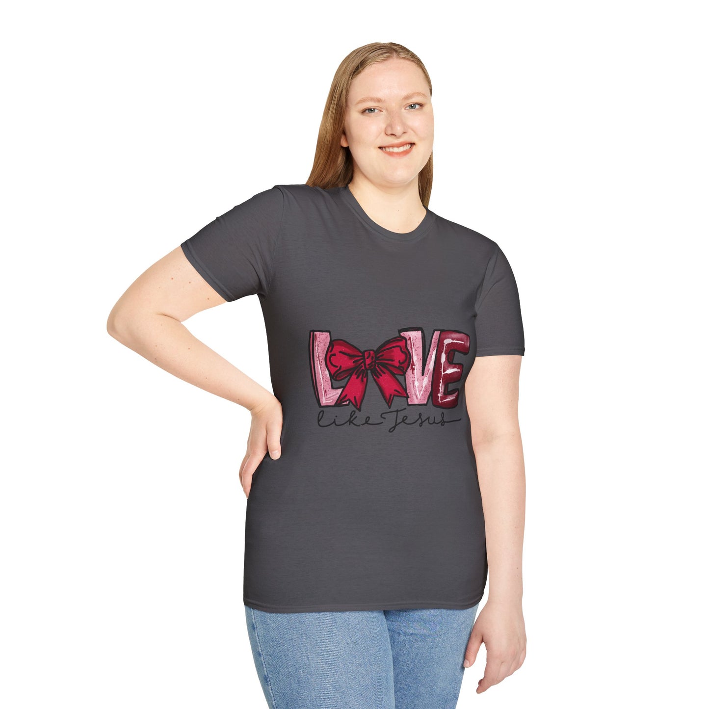 Valentine’s Day Love like Jesus Unisex Softstyle T-Shirt