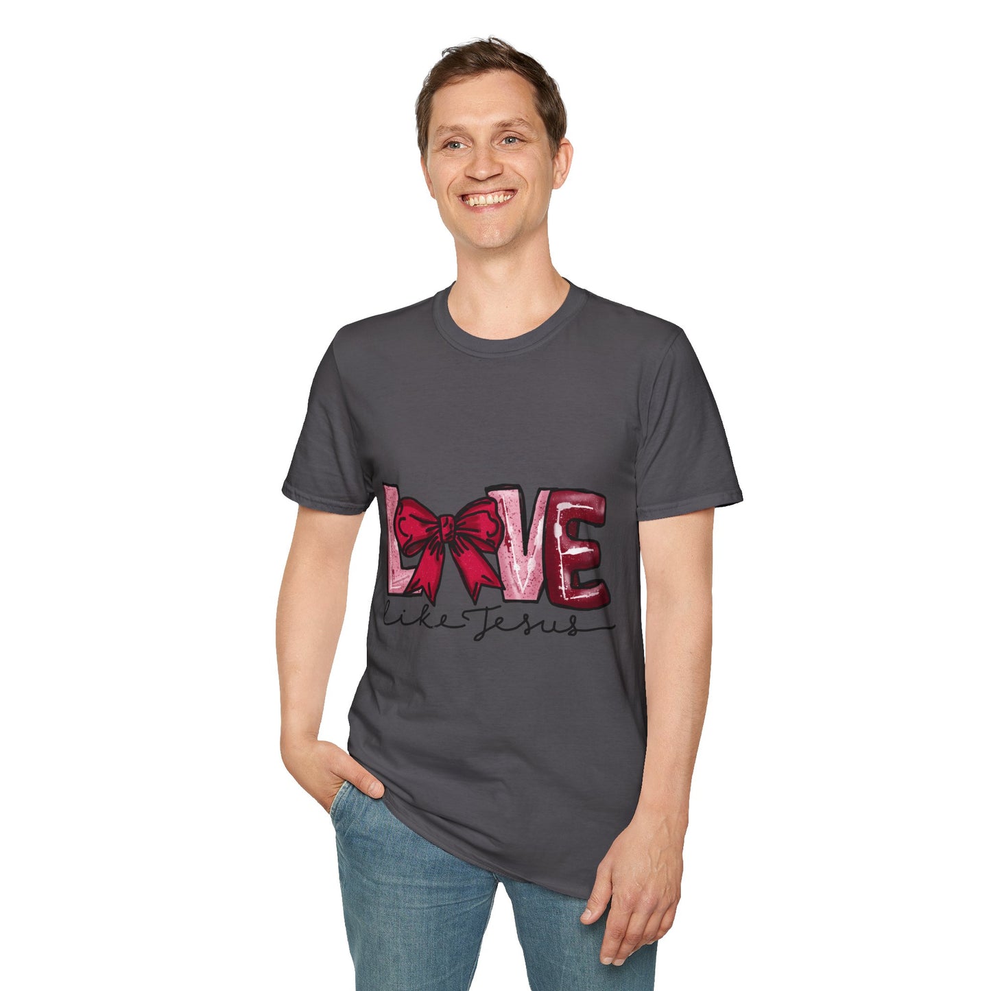 Valentine’s Day Love like Jesus Unisex Softstyle T-Shirt