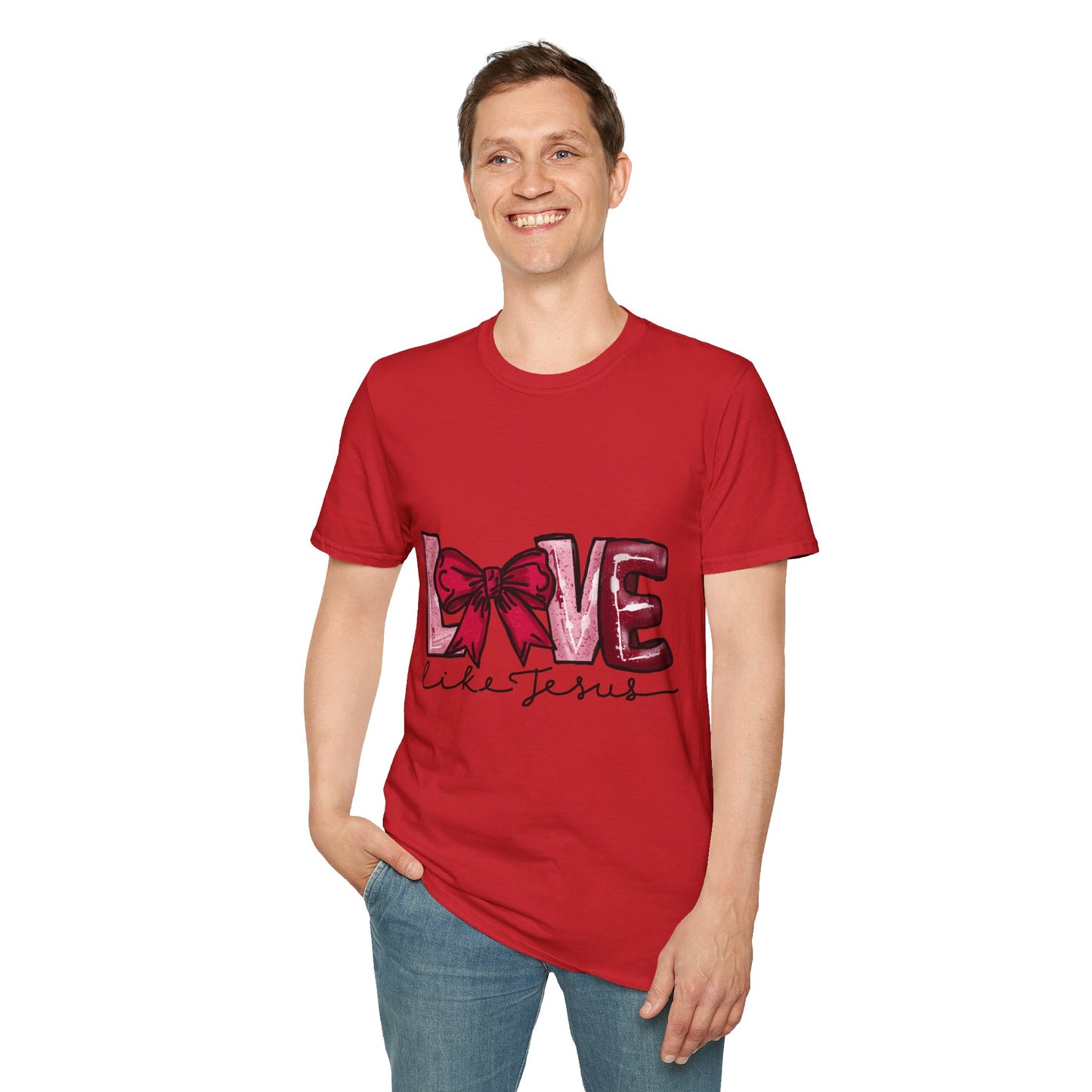 Valentine’s Day Love like Jesus Unisex Softstyle T-Shirt