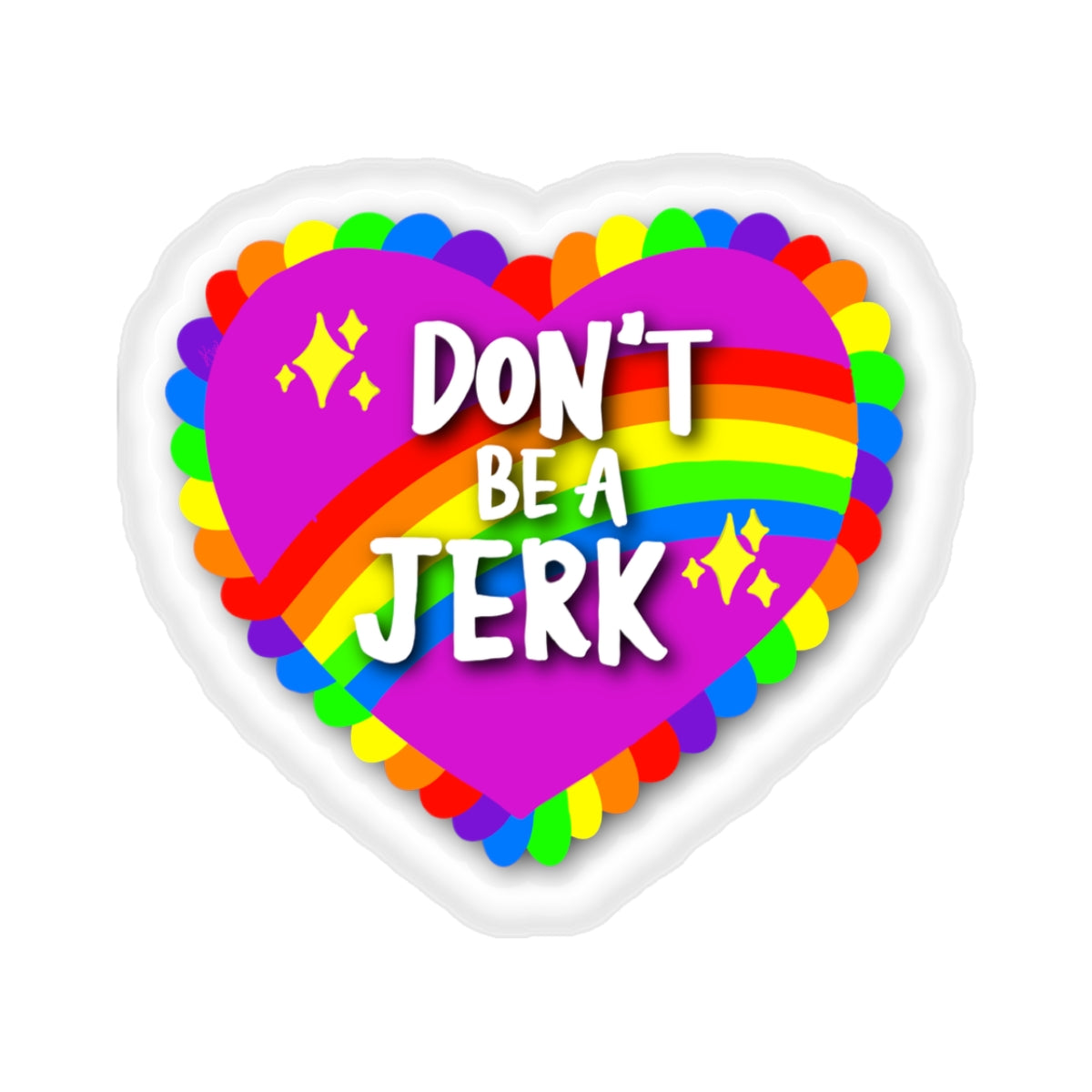 Don’t be a Jerk Kiss-Cut Stickers