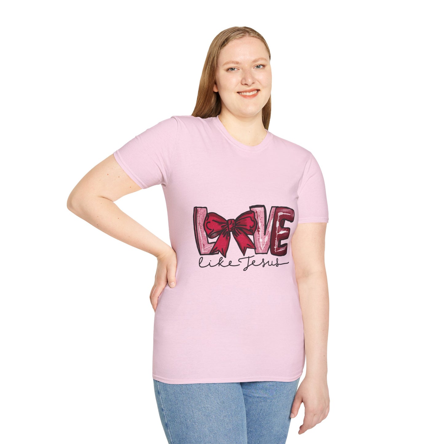 Valentine’s Day Love like Jesus Unisex Softstyle T-Shirt