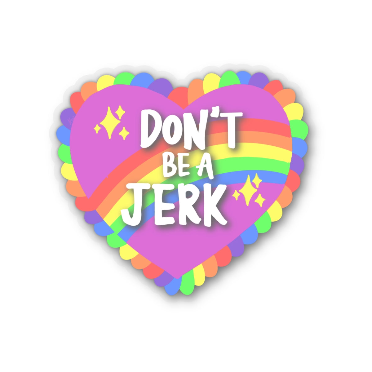 Don’t be a Jerk Kiss-Cut Stickers