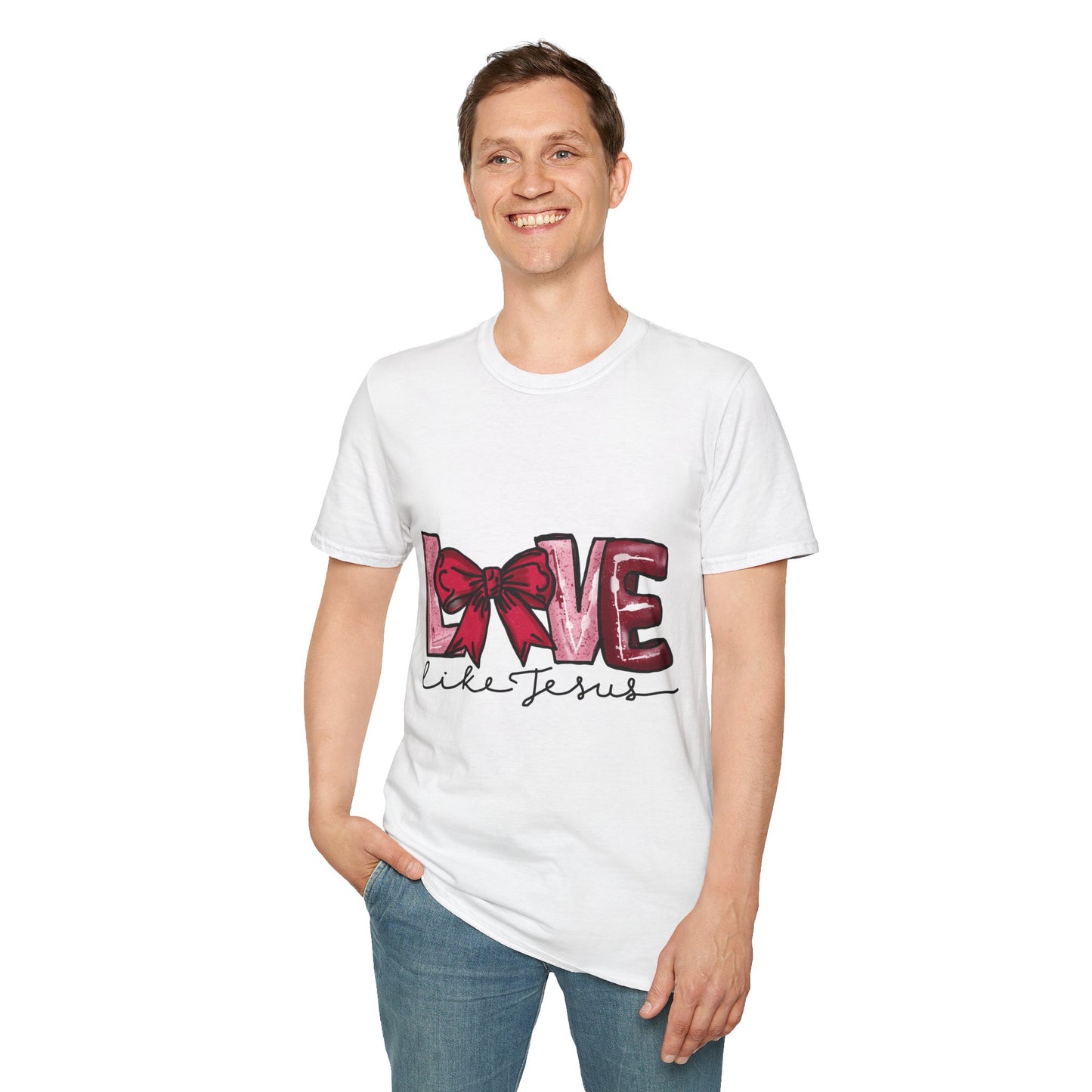 Valentine’s Day Love like Jesus Unisex Softstyle T-Shirt