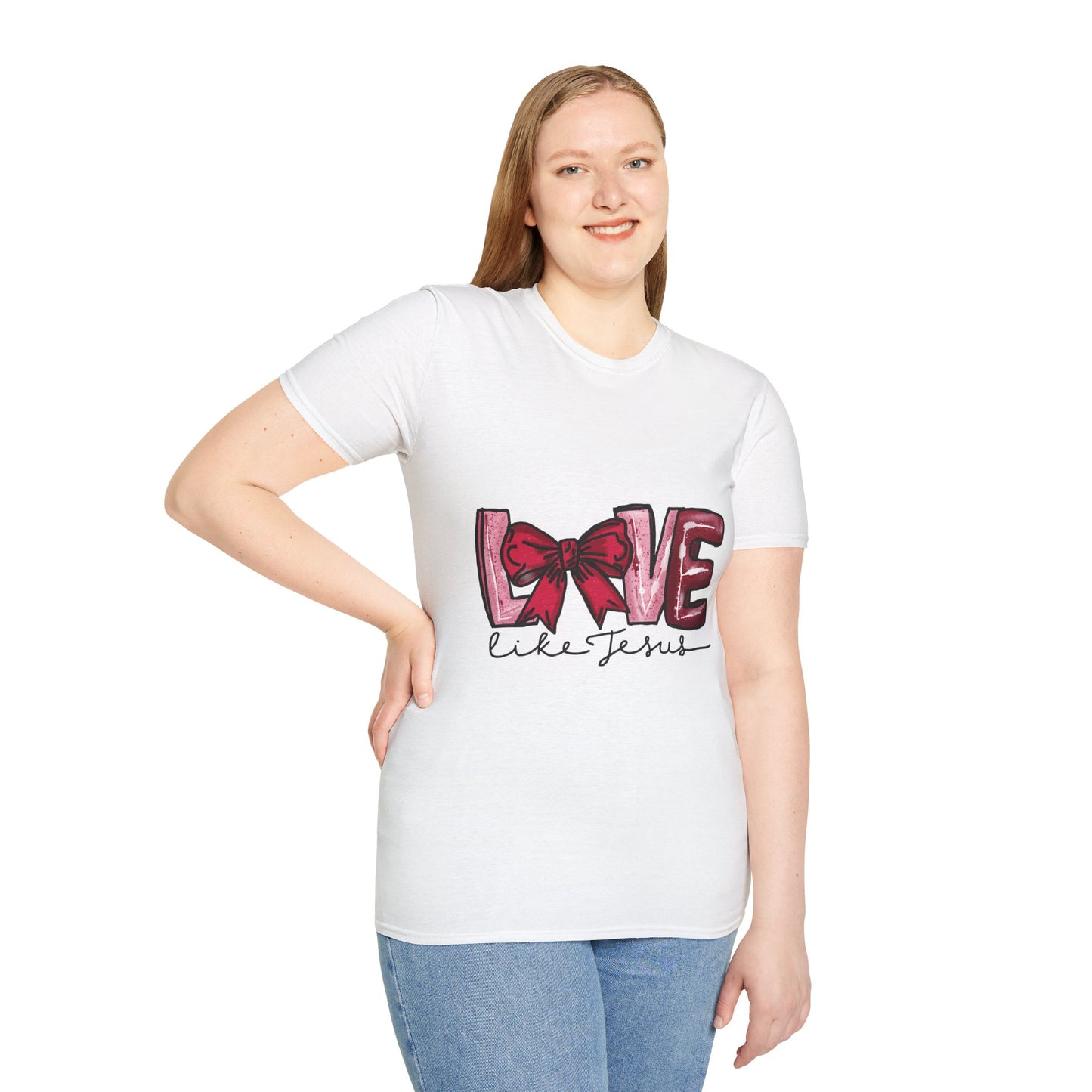 Valentine’s Day Love like Jesus Unisex Softstyle T-Shirt