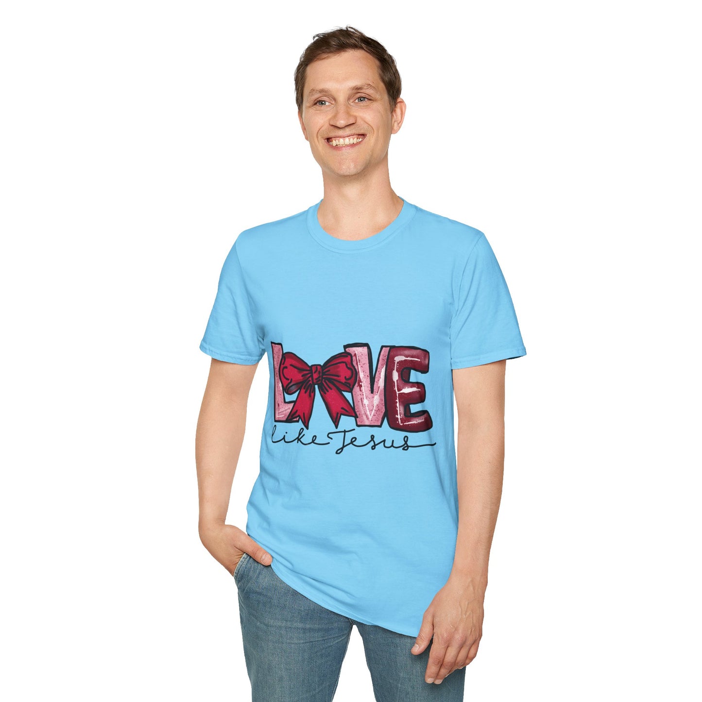 Valentine’s Day Love like Jesus Unisex Softstyle T-Shirt