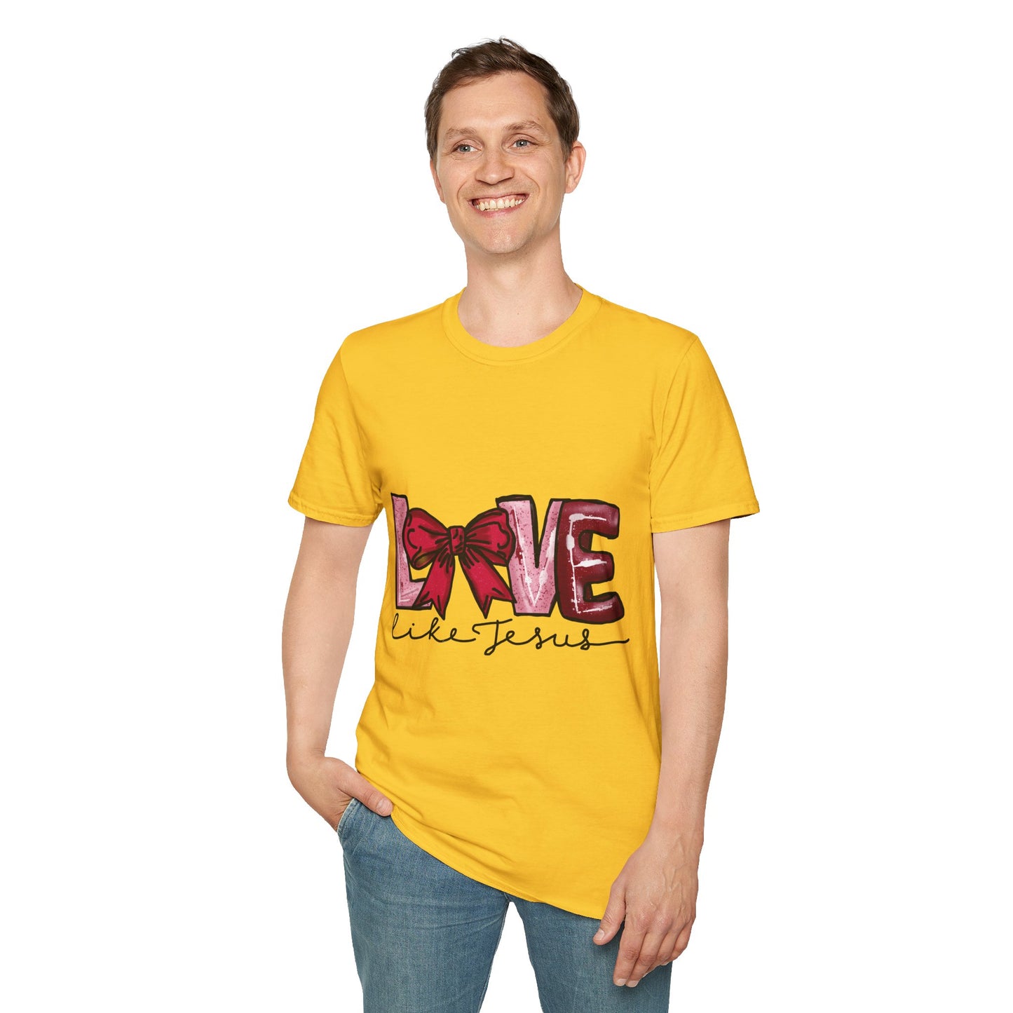 Valentine’s Day Love like Jesus Unisex Softstyle T-Shirt